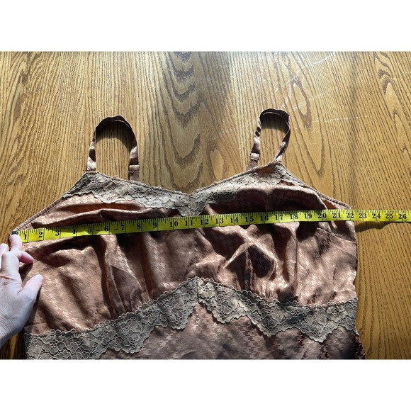 Torrid Tea Length Woven Jacquard Gingham Lace Trim Cami Slip Dress Plus Size 2X - Picture 5 of 12